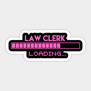 Law Clerk Loading Sticker